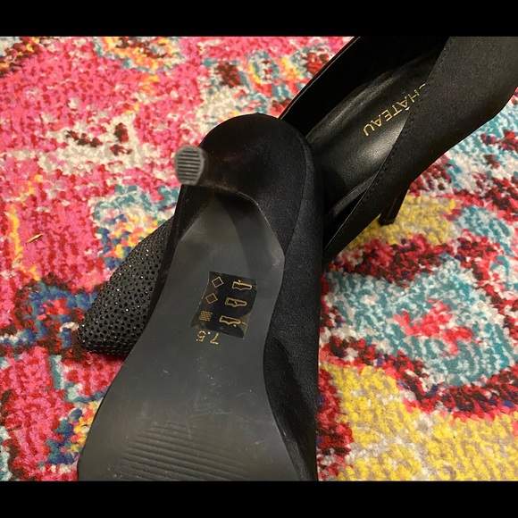 Le Chateau Black Heels with Bling! - Picture 5 of 9